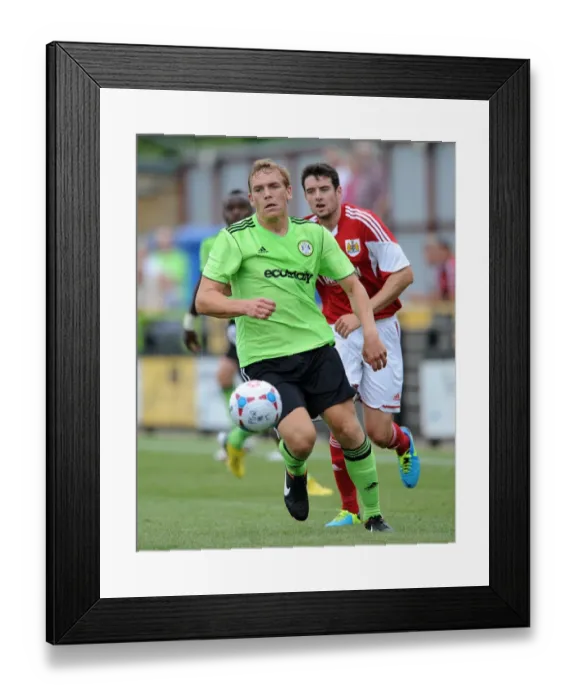 Framed Print : Danny Wright in Action: Forest Green Rovers vs. Bristol City Preseason Clash, 2013 Framed Print : Danny Wright in Action: Forest Green Rovers vs. Bristol City Preseason Clash, 2013