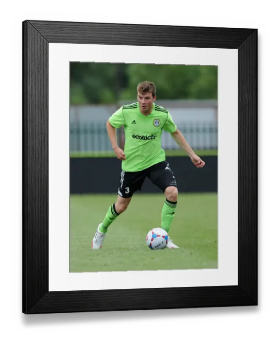 Framed Print : Chris Stokes in Action: Forest Green Rovers vs. Bristol City Preseason Clash (2013)