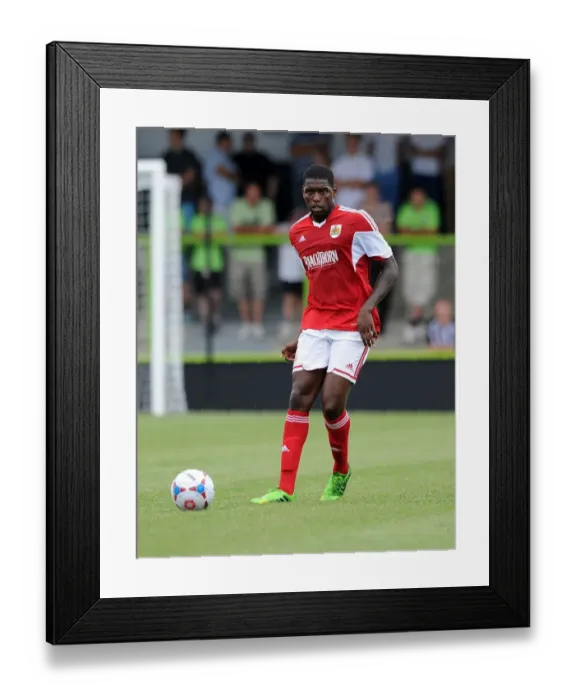 Framed Print : Jay Emmanuel-Thomas of Bristol City in Preseason Action Against Forest Green Rovers, 2013