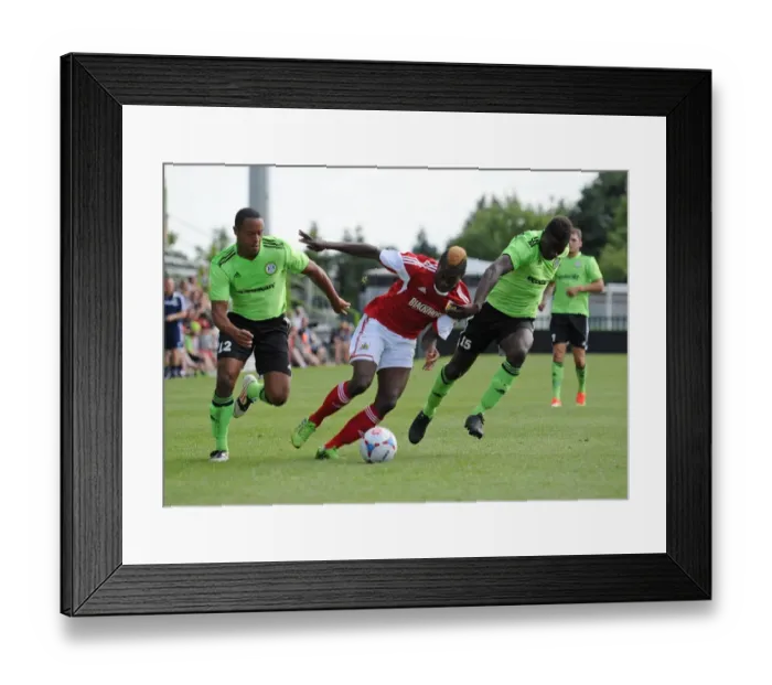 Framed Print : Football Rivalry: Forest Green Rovers vs. Bristol City, 2013 Framed Print : Football Rivalry: Forest Green Rovers vs. Bristol City, 2013