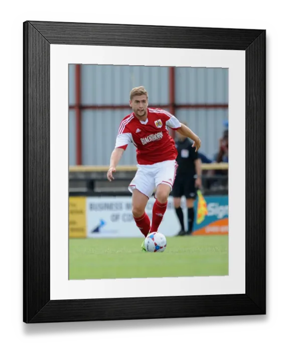 Framed Print : Steven Davis Leads Bristol City in Preseason Clash against Forest Green Rovers, 2013 Framed Print : Steven Davis Leads Bristol City in Preseason Clash against Forest Green Rovers, 2013