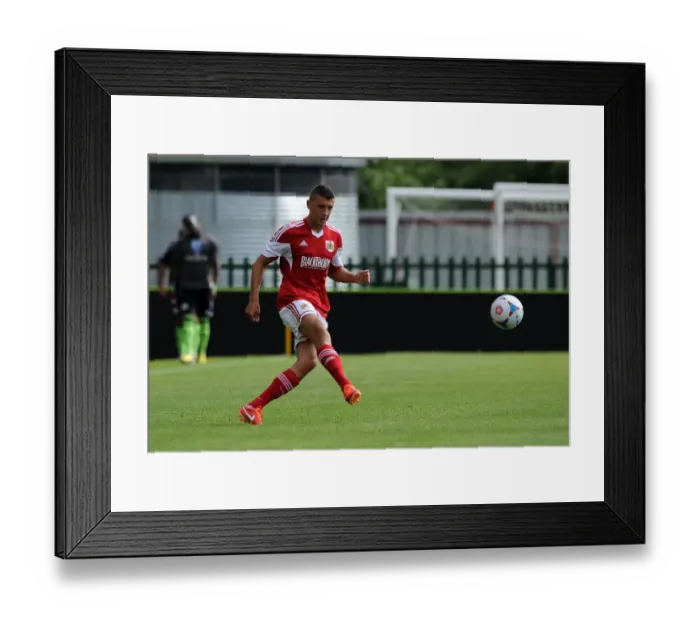 Framed Print : Bristol City's James Wilson in Action against Forest Green Rovers - Preseason 2013 Framed Print : Bristol City's James Wilson in Action against Forest Green Rovers - Preseason 2013