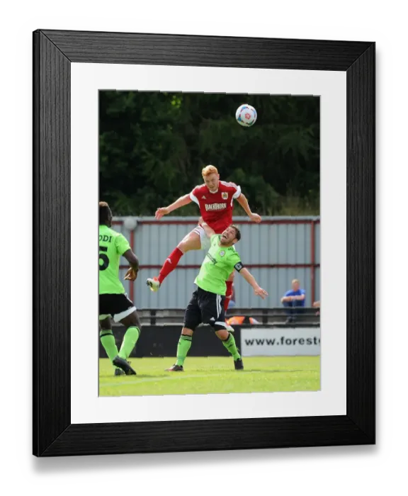 Framed Print : Bristol City's Ryan Taylor Charges Towards Forest Green Rovers Goal: Preseason Clash 2013