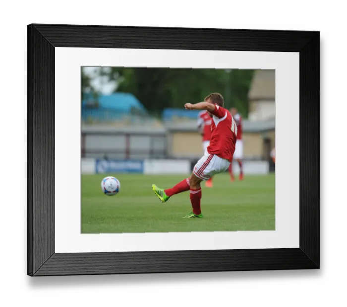 Framed Print : Bristol City's Liam Kelly Scores Stunner Against Forest Green Rovers (2013)
