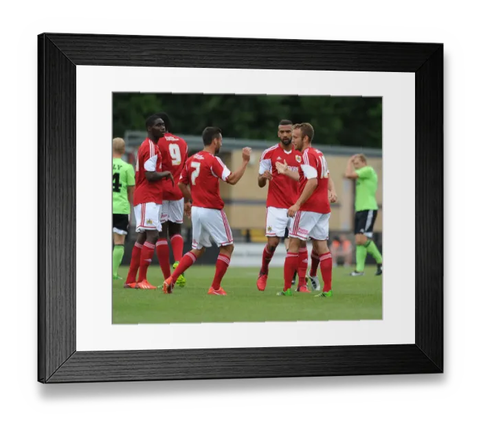 Framed Print : Bristol City's Liam Kelly Scores and Celebrates Against Forest Green Rovers in Preseason 2013 Framed Print : Bristol City's Liam Kelly Scores and Celebrates Against Forest Green Rovers in Preseason 2013