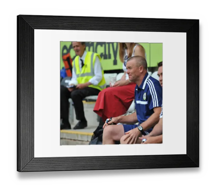 Framed Print : Hockaday vs. Former Team: Forest Green Rovers Manager Faces Bristol City in Preseason Clash