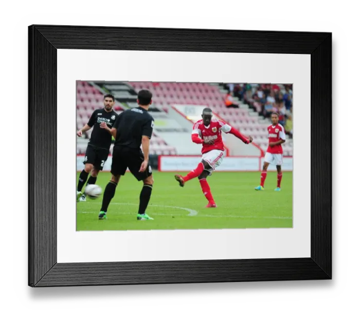 Framed Print : Adomah's Shot: Bristol City vs Bournemouth, Pre-Season Friendly (2013) Framed Print : Adomah's Shot: Bristol City vs Bournemouth, Pre-Season Friendly (2013)