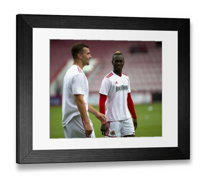 Framed Print : Bristol City's Toby Ajala in Action at Bournemouth Pre-Season Friendly (2013)