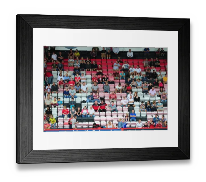 Framed Print : Bristol City Fans at Goldsands Stadium: Pre-Season Friendly Against Bournemouth (2013)