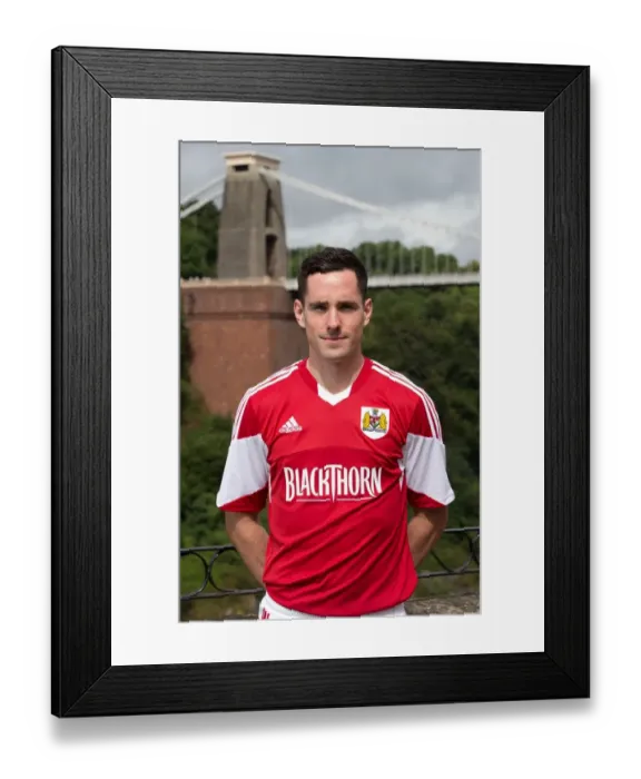 Framed Print : Bristol City FC: Greg Cunningham's Head Shot at Avon Gorge Hotel (July 2013)