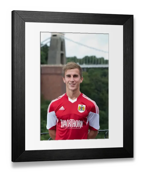 Framed Print : Bristol City Football Team: Joe Bryan's Intense Gaze at Clifton Suspension Bridge during 2013 Pre-Season Portraits Framed Print : Bristol City Football Team: Joe Bryan's Intense Gaze at Clifton Suspension Bridge during 2013 Pre-Season Portraits