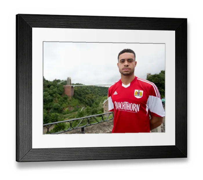 Framed Print : Bristol City Football Team: Derrick Williams at Avon Gorge Hotel, Bristol (July 2013) Framed Print : Bristol City Football Team: Derrick Williams at Avon Gorge Hotel, Bristol (July 2013)
