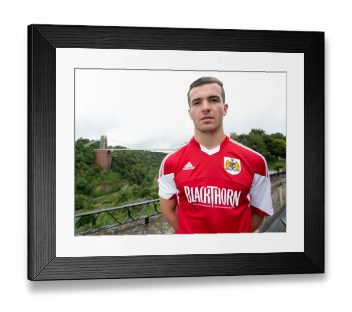 Framed Print : Bristol City Football Team Photo at Avon Gorge Hotel with Mitch Brundle, July 2013