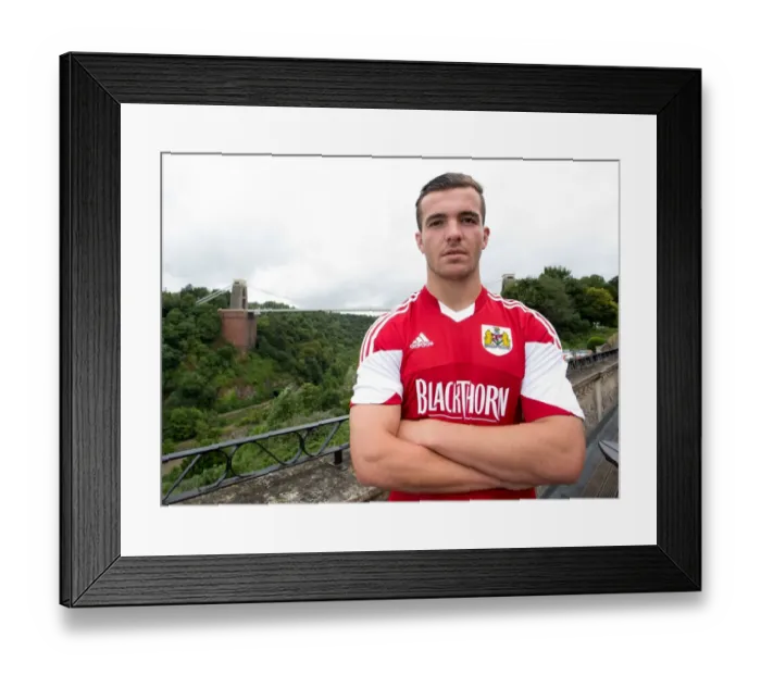 Framed Print : Bristol City Football Team Portraits at Avon Gorge Hotel by Clifton Suspension Bridge - July 2013 (Mitch Brundle)