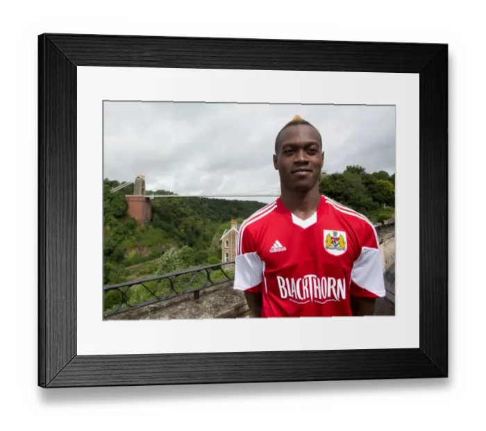 Framed Print : Bristol City Football Team: Toby Ajala's Head Shot at Avon Gorge Hotel Near Clifton Suspension Bridge Framed Print : Bristol City Football Team: Toby Ajala's Head Shot at Avon Gorge Hotel Near Clifton Suspension Bridge