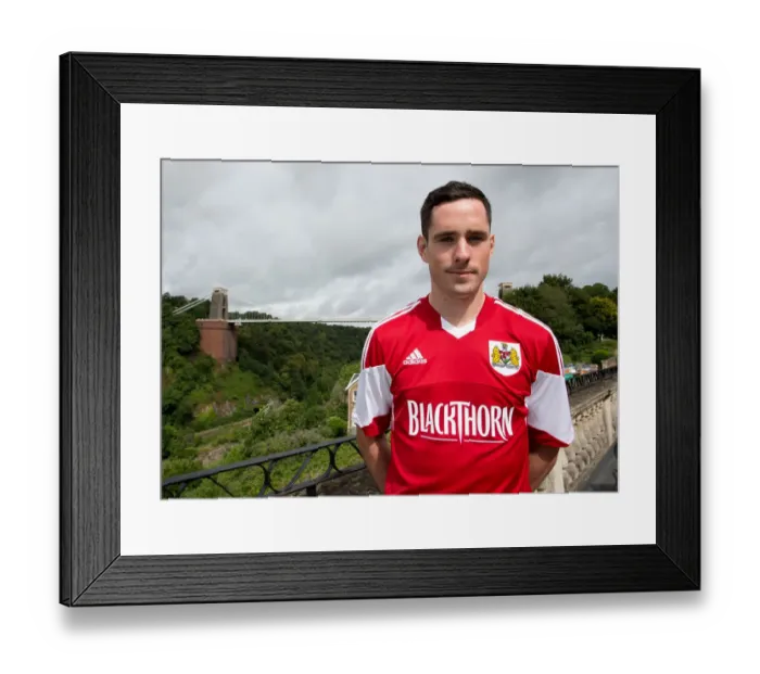 Framed Print : Intense Focus: Portrait of Greg Cunningham, Bristol City Football Player Framed Print : Intense Focus: Portrait of Greg Cunningham, Bristol City Football Player