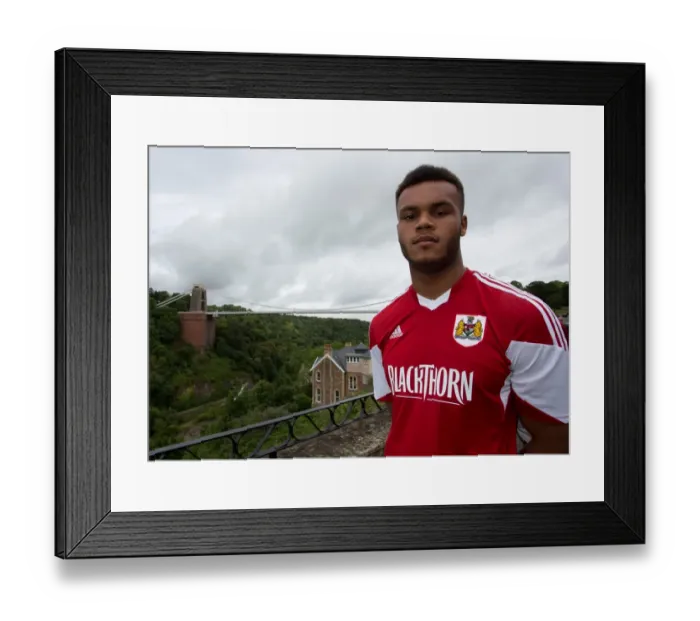 Framed Print : Bristol City Football Team at Avon Gorge and Clifton Suspension Bridge - 2013 Pre-Season Portraits