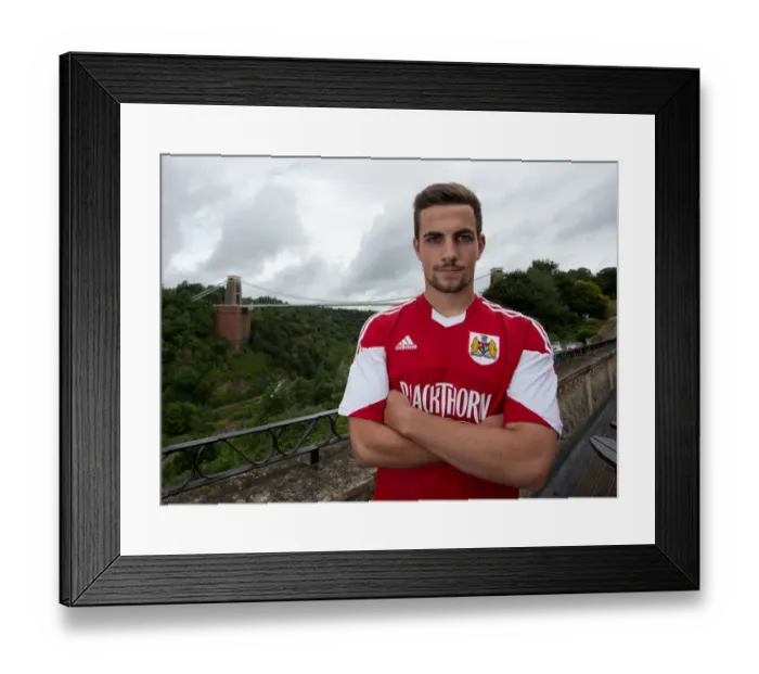 Framed Print : Bristol City Football Team at Avon Gorge Hotel: 2013 Head Shots Near Clifton Suspension Bridge - Lewis Hall