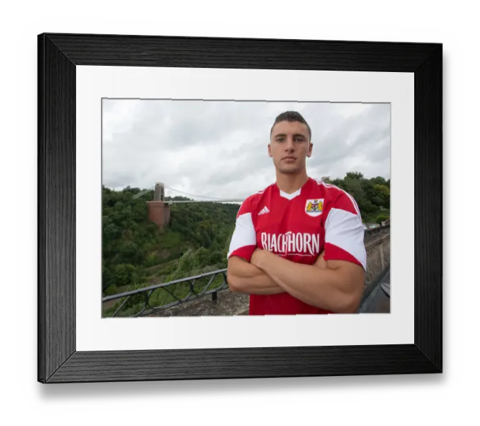 Framed Print : Bristol City Football Team: 2013 Pre-Season Portraits at Avon Gorge Hotel - James Wilson's Head Shot