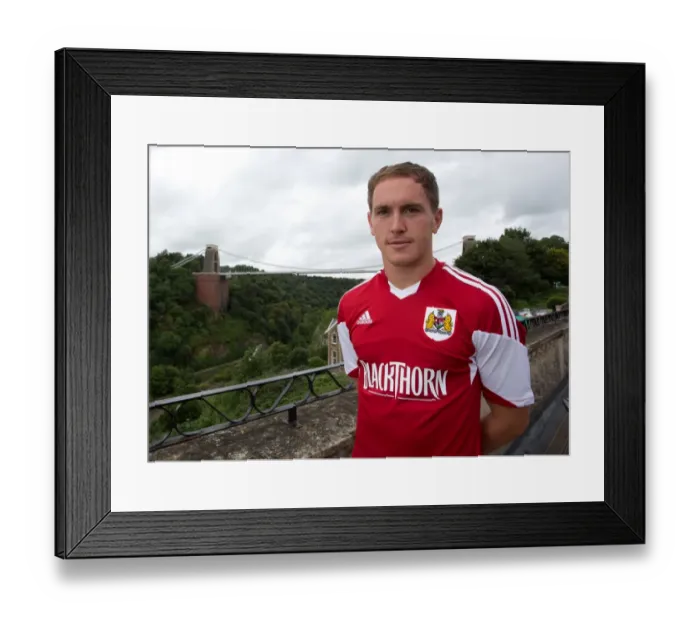 Framed Print : Bristol City Football Team at Avon Gorge Hotel: Neil Kilkenny's Portrait against Clifton Suspension Bridge Backdrop Framed Print : Bristol City Football Team at Avon Gorge Hotel: Neil Kilkenny's Portrait against Clifton Suspension Bridge Backdrop