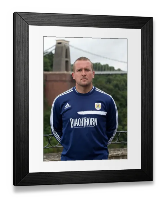 Framed Print : Bristol City Football Club: Goalkeeping Coach Lee Kendall at Avon Gorge Hotel - 31st July 2013 Framed Print : Bristol City Football Club: Goalkeeping Coach Lee Kendall at Avon Gorge Hotel - 31st July 2013