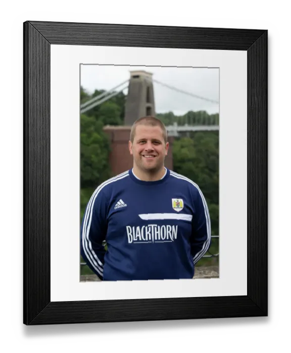 Framed Print : Bristol City Football Team: Head Shots at Avon Gorge Hotel
