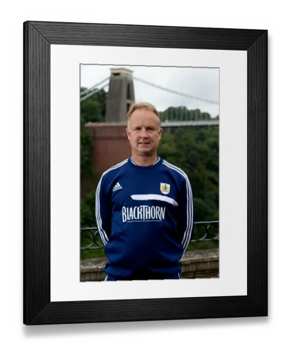 Framed Print : Bristol City Football Club: Head Coach Sean O'Driscoll's Team Photo at Avon Gorge Hotel, Bristol (July 2013)