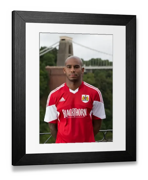 Framed Print : Bristol City Football Team: Marvin Elliot at Avon Gorge Hotel - 2013 Pre-Season