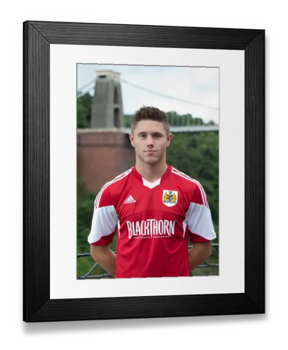 Framed Print : Bristol City Football Team: Wes Burns at Avon Gorge Hotel - 2013