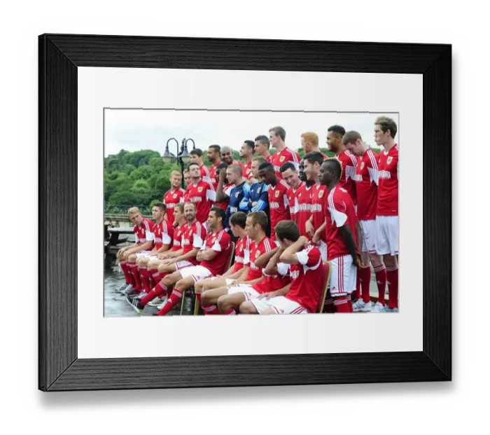 Framed Print : Bristol City Football Team Gathers for Pre-Season Photo at Avon Gorge Hotel Framed Print : Bristol City Football Team Gathers for Pre-Season Photo at Avon Gorge Hotel