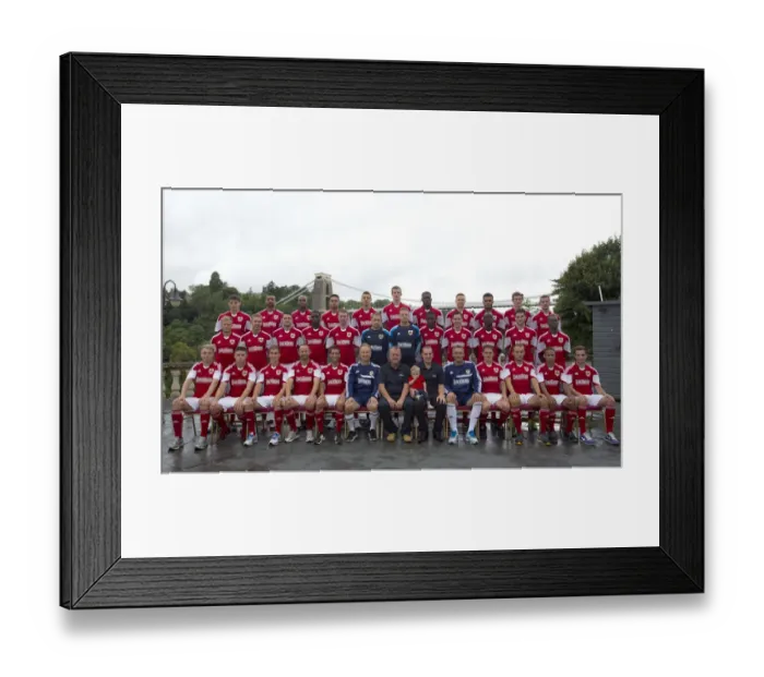 Framed Print : Unified in Blue: 2013 Bristol City Football Team Photo