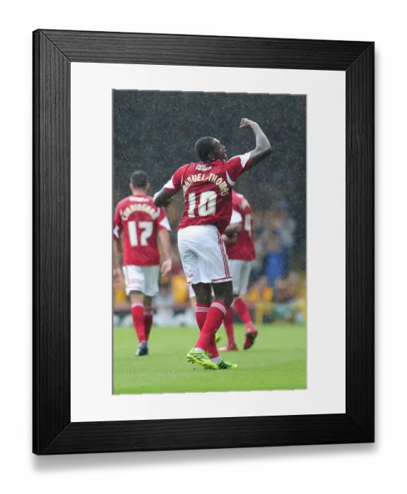 Framed Print : Jay Emmanuel-Thomas Scores the Opener: Bristol City vs. Bradford City, Sky Bet League One, 2013 - Dougie Allward / JMP Framed Print : Jay Emmanuel-Thomas Scores the Opener: Bristol City vs. Bradford City, Sky Bet League One, 2013 - Dougie Allward / JMP