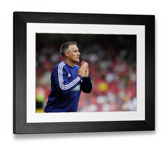 Framed Print : Bristol City vs Bradford City: John Pemberton Leads the Team at Ashton Gate, Sky Bet League One (August 3, 2013)