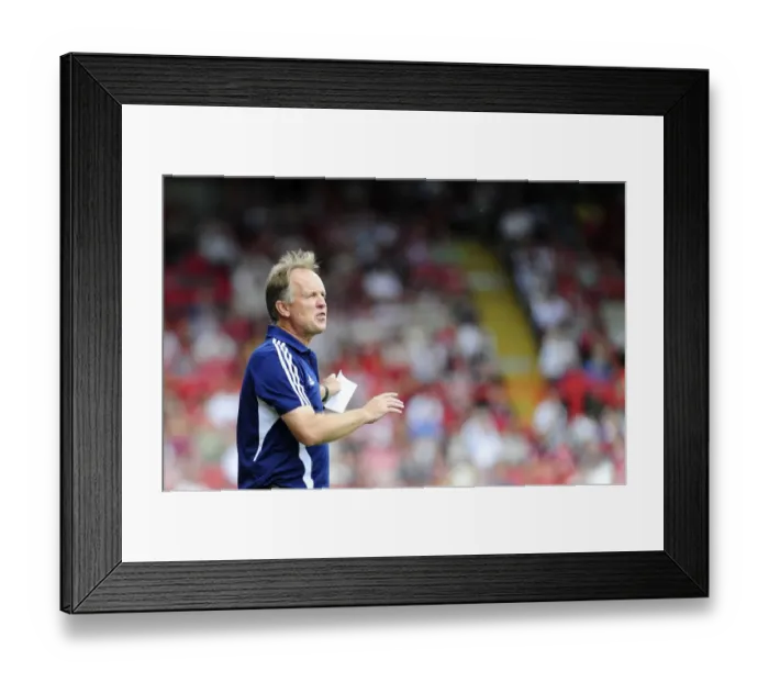 Framed Print : Sean O'Driscoll and Bristol City Square Off Against Bradford City in Sky Bet League One at Ashton Gate, 2013 Framed Print : Sean O'Driscoll and Bristol City Square Off Against Bradford City in Sky Bet League One at Ashton Gate, 2013