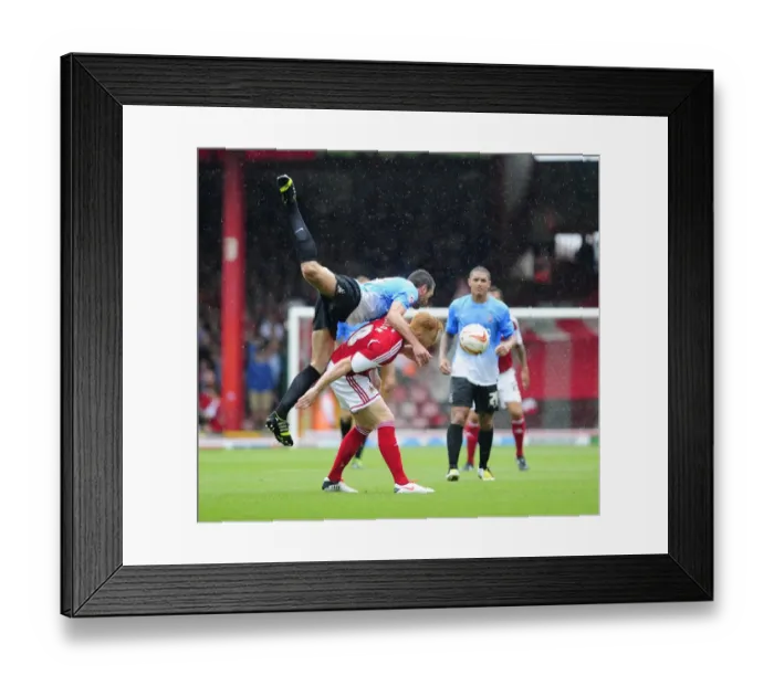 Framed Print : Bristol City vs Bradford City: Rory McArdle Fouls Ryan Taylor Framed Print : Bristol City vs Bradford City: Rory McArdle Fouls Ryan Taylor