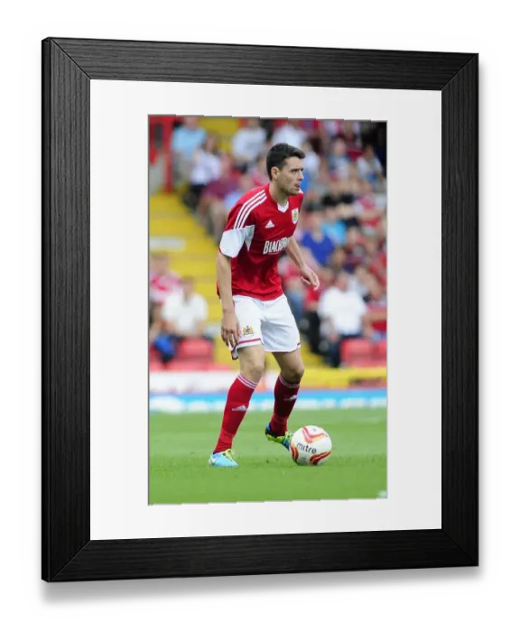Framed Print : Brendon Moloney of Bristol City Faces Off Against Bradford City in Sky Bet League One Action at Ashton Gate, 2013 Framed Print : Brendon Moloney of Bristol City Faces Off Against Bradford City in Sky Bet League One Action at Ashton Gate, 2013