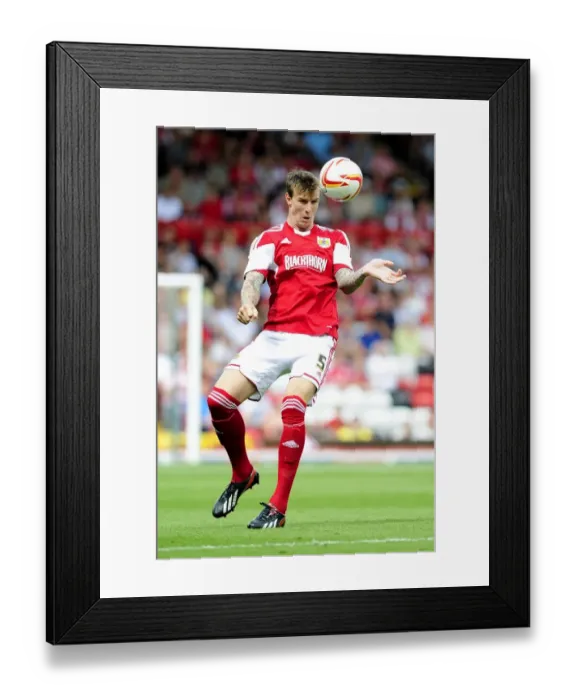 Framed Print : Bristol City vs Bradford City: Aden Flint in Action at Ashton Gate, 2013 Framed Print : Bristol City vs Bradford City: Aden Flint in Action at Ashton Gate, 2013