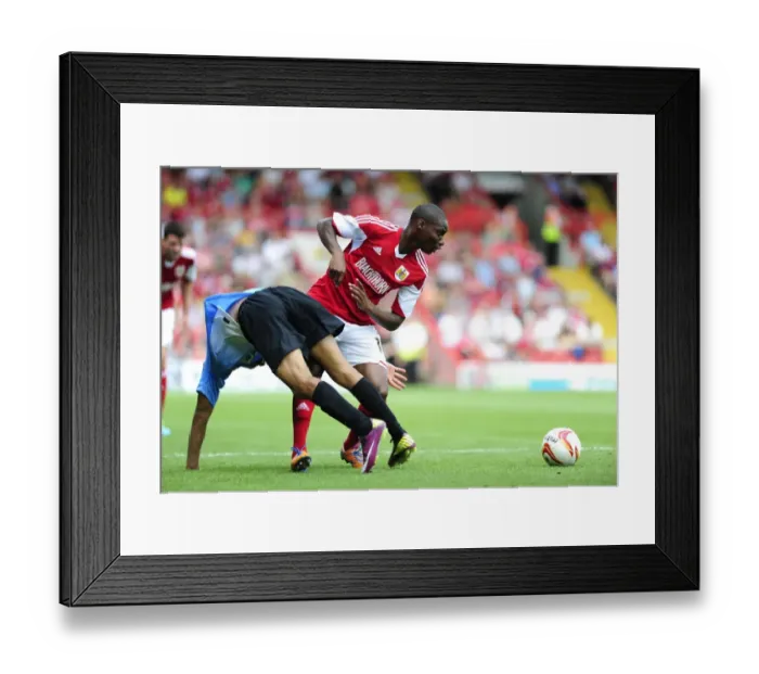 Framed Print : Bristol City vs Bradford City: Jordan Wynter's Challenge in Sky Bet League One at Ashton Gate Framed Print : Bristol City vs Bradford City: Jordan Wynter's Challenge in Sky Bet League One at Ashton Gate
