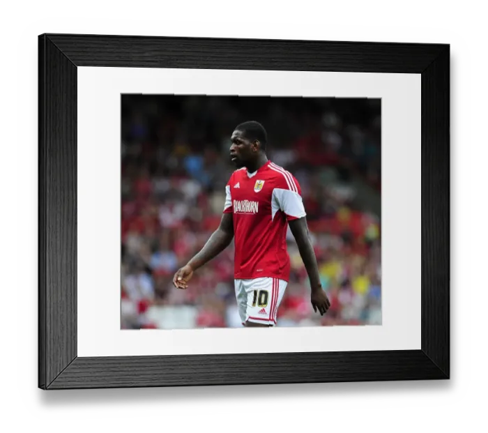 Framed Print : Jay Emmanuel-Thomas in Action: Bristol City vs Bradford City, Sky Bet League One, 2013 (Ashton Gate) Framed Print : Jay Emmanuel-Thomas in Action: Bristol City vs Bradford City, Sky Bet League One, 2013 (Ashton Gate)