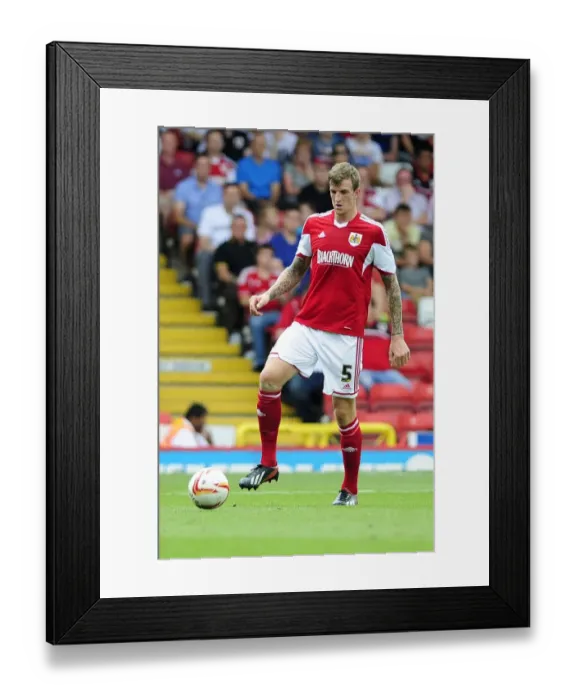 Framed Print : Aden Flint in Action: Bristol City vs Bradford City, Sky Bet League One, 2013 - Ashton Gate Framed Print : Aden Flint in Action: Bristol City vs Bradford City, Sky Bet League One, 2013 - Ashton Gate