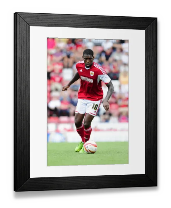 Framed Print : Jay Emmanuel-Thomas in Action: Bristol City vs Bradford City, Ashton Gate, 2013