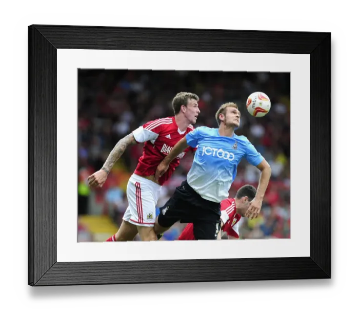 Framed Print : Aden Flint vs. James Hanson: Intense Header Battle at Ashton Gate - Bristol City vs. Bradford City, Sky Bet League One Framed Print : Aden Flint vs. James Hanson: Intense Header Battle at Ashton Gate - Bristol City vs. Bradford City, Sky Bet League One