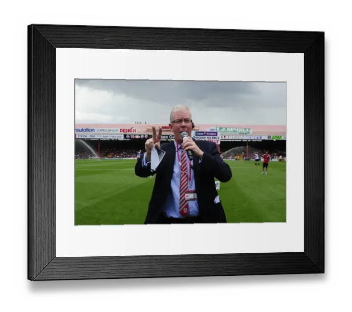Framed Print : David Lloyd Announces: Bristol City vs Bradford City, Sky Bet League One (August 3, 2013) Framed Print : David Lloyd Announces: Bristol City vs Bradford City, Sky Bet League One (August 3, 2013)