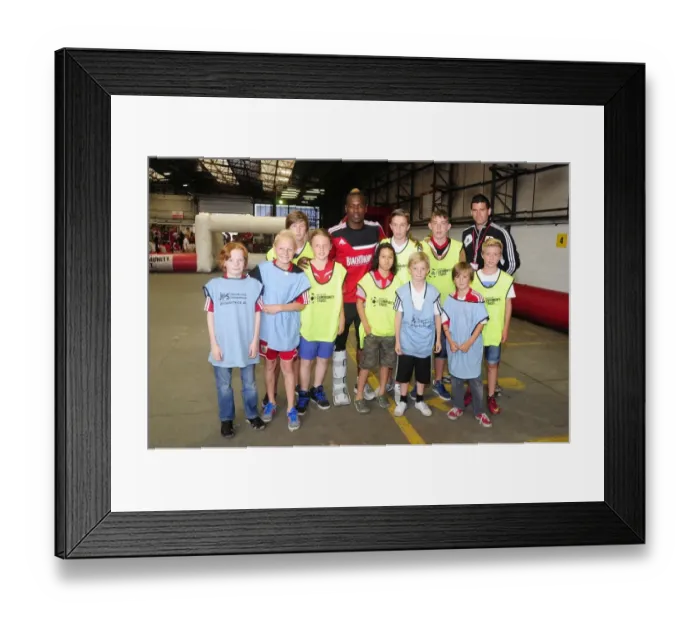 Framed Print : Bristol City's Toby Ajala at Community Park Training with Bristol City Trust - Bristol City vs Bradford City, Sky Bet League One (August 2013)