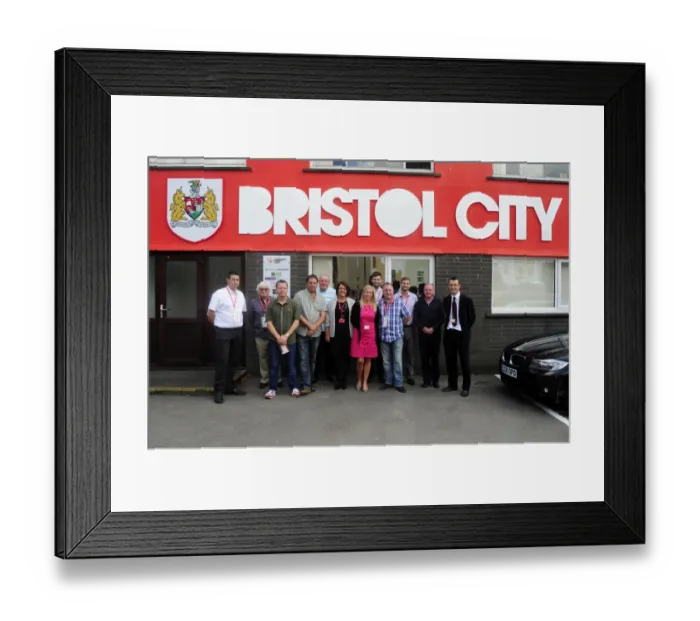 Framed Print : Football Rivalry: Bristol City vs Bradford City at Ashton Gate - August 3, 2013 (Sky Bet League One)
