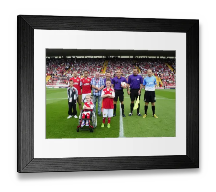 Framed Print : Bristol City vs Bradford City: Center Circle Showdown, Sky Bet League One, Ashton Gate Framed Print : Bristol City vs Bradford City: Center Circle Showdown, Sky Bet League One, Ashton Gate