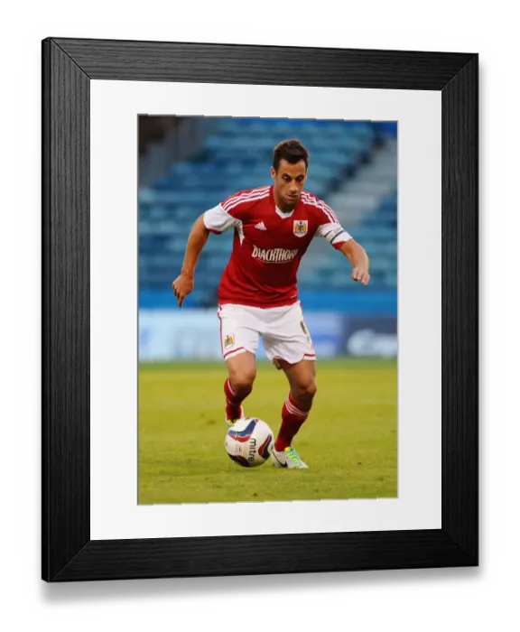 Framed Print : Bristol City's Sam Baldock at Priestfield Stadium during Gillingham vs. Bristol City, Capital One Cup First Round Framed Print : Bristol City's Sam Baldock at Priestfield Stadium during Gillingham vs. Bristol City, Capital One Cup First Round