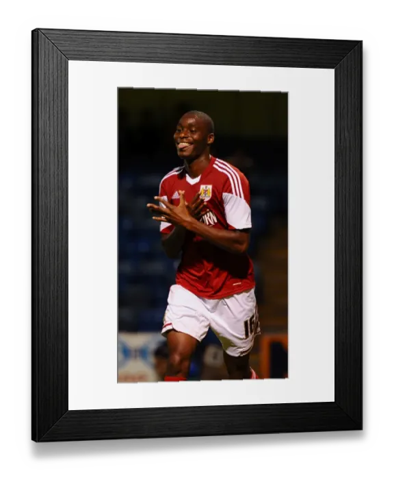 Framed Print : Bristol City's Jordan Wynter Scores Second Goal vs. Gillingham in Capital One Cup Framed Print : Bristol City's Jordan Wynter Scores Second Goal vs. Gillingham in Capital One Cup