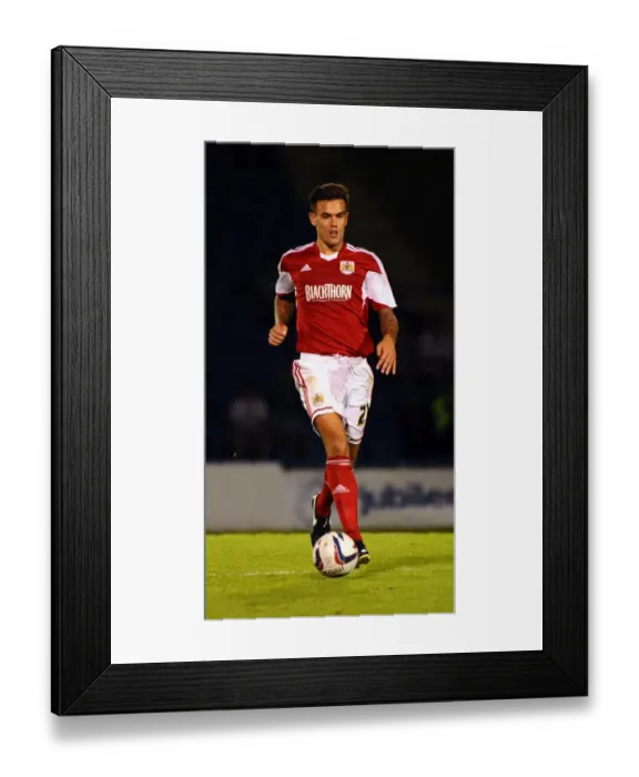 Framed Print : Marlon Pack of Bristol City in Action against Gillingham at Priestfield Stadium, 2013
