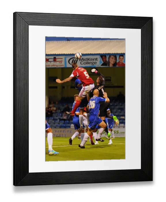 Framed Print : Clash of the Giants: Gillingham vs. Bristol City (August 6, 2013) Framed Print : Clash of the Giants: Gillingham vs. Bristol City (August 6, 2013)